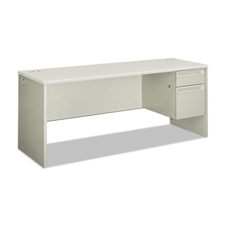 Hon HON, 38000 SERIES SINGLE PEDESTAL CREDENZA, 72W X 24D X 29.5H, RIGHT, SILVER/GRAY 38856RB9Q